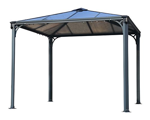 Palram Palermo Gazebo 3000 Gartenpavillon, grau, 295 x 295-Wasserdichte Pavillons-Test